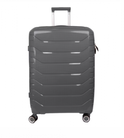 Set Trolere Voiaj, 4 Piese (35l, 43l, 70l, 105l), StowAway, 4 Roti Duble 360 Grade, Detasabile, PP, Inchidere Cifru, Negru, Gri, Naimeed D5967 [1]