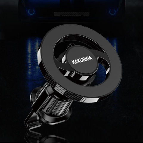 Suport auto Kaku KSC-1164, magnetic ventilatie, rotatie 360°, sistem PullClip, inel magnetic [5]