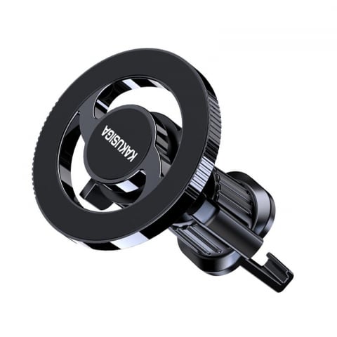 Suport si docking telefoane - Suport auto Kaku KSC-1164, magnetic ventilatie, rotatie 360°, sistem PullClip, inel magnetic