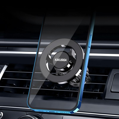 Suport auto Kaku KSC-1164, magnetic ventilatie, rotatie 360°, sistem PullClip, inel magnetic [6]