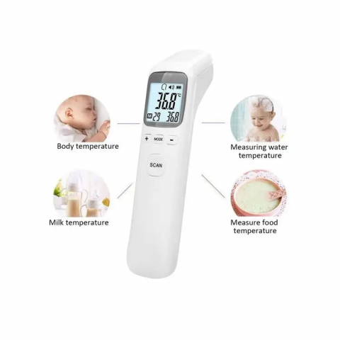 Termometru Digital cu Infrarosu și Alarma pentru Febra, Non-Contact, Andowl (CK-T1502) [2]