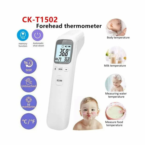 Termometru Digital cu Infrarosu și Alarma pentru Febra, Non-Contact, Andowl (CK-T1502) [3]