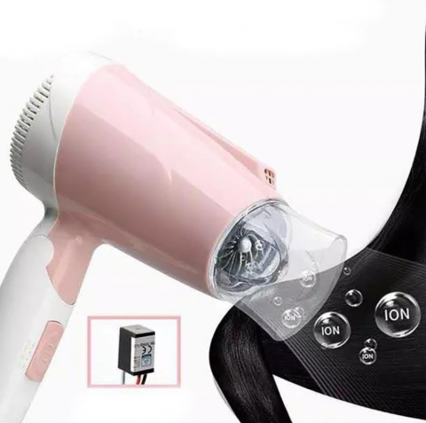 Uscător de Păr Pliabil 1800W, Ideal pentru Călătorii, 3 Trepte de Viteză, Protecție Termică, Compact și Ușor de Depozitat, Aorlis (AO-49968) [1]
