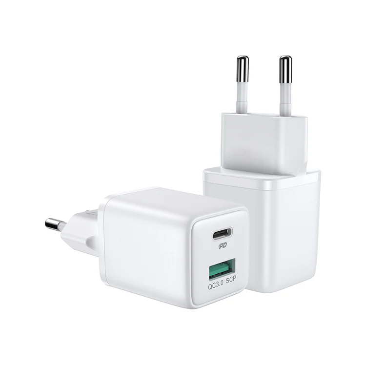 Încărcător rapid inteligent mini dual-port 30W (PD+QC3.0)
