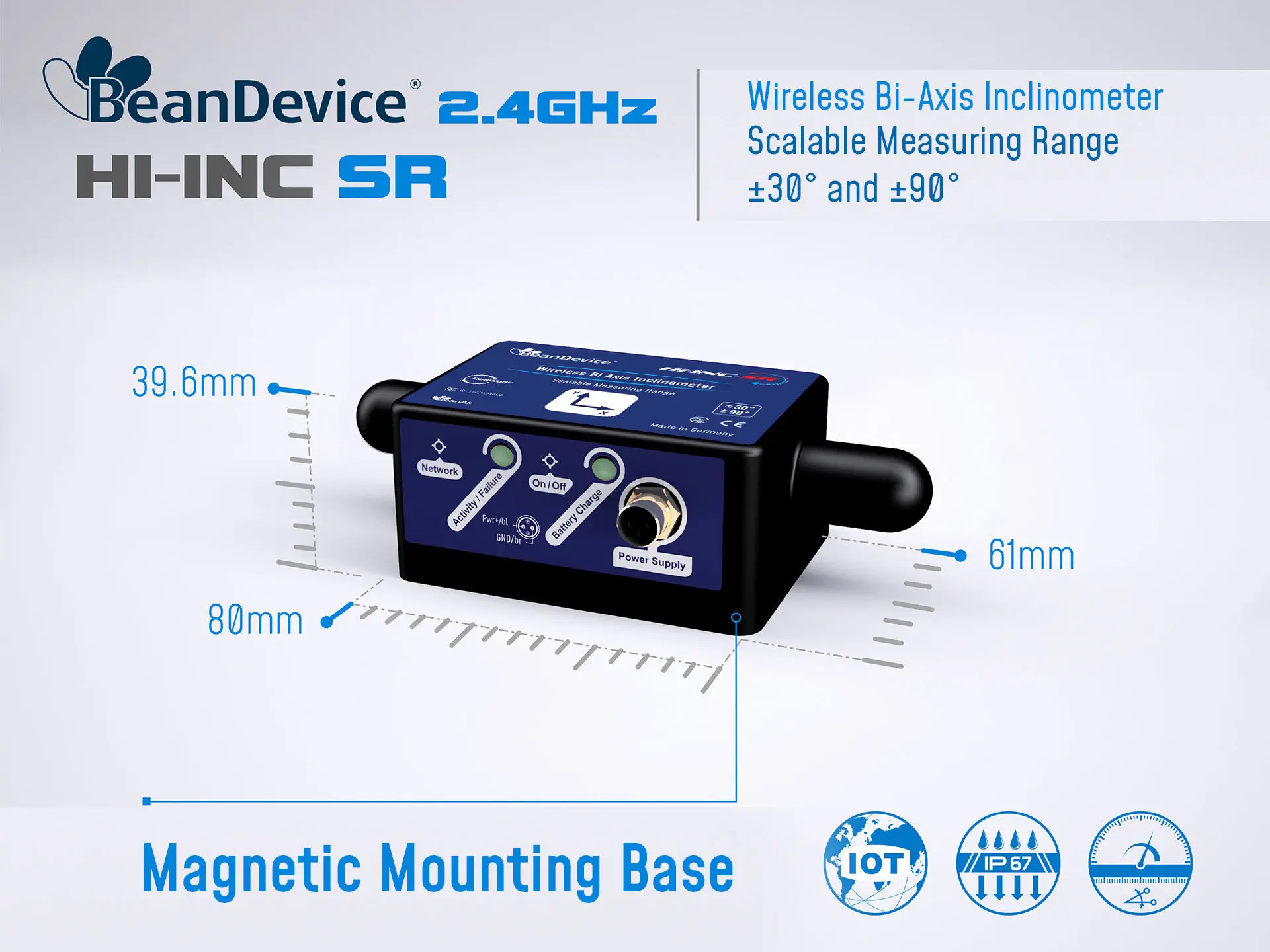 Inclinometru BeanDevice 2.4GHz HI-Inc [3]