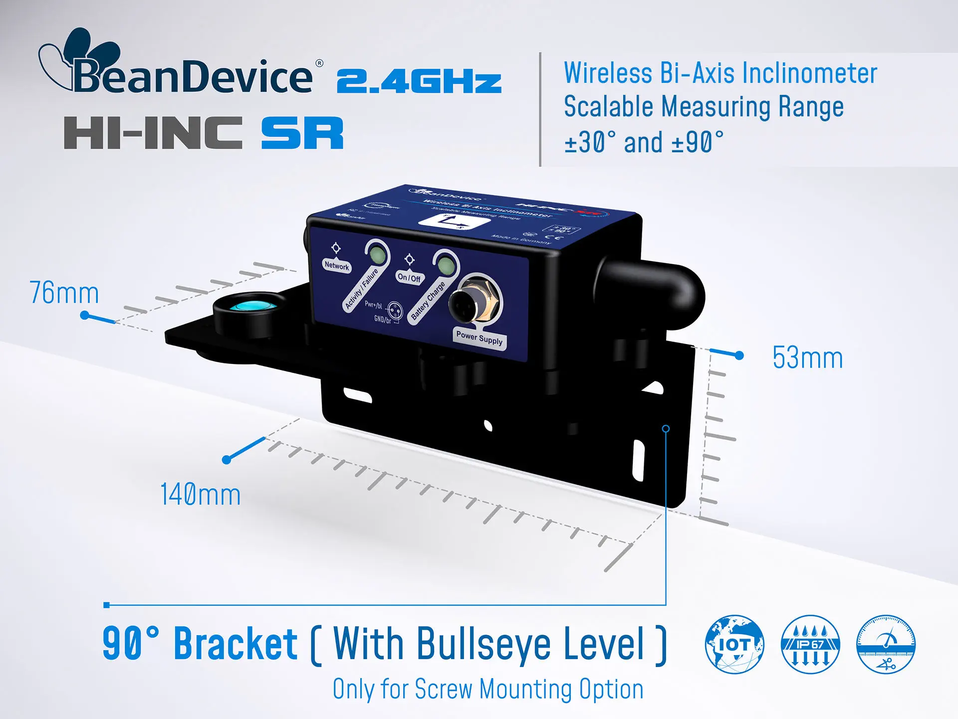 Inclinometru BeanDevice 2.4GHz HI-Inc [2]