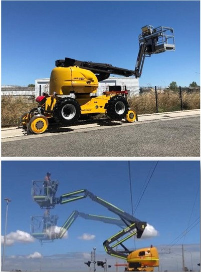 Nacelă articulată feroviară SKYRAILER D14 cu braț DELTA [7]