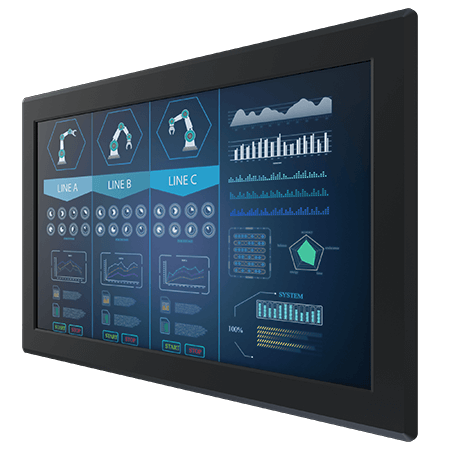W24L100-PMC1OD - Display rezistiv cu montare pe panou tactil de 23,8 inch [2]