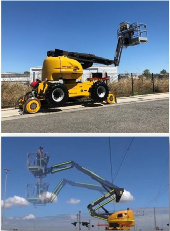 Nacelă articulată feroviară SKYRAILER D14 cu braț DELTA [6]