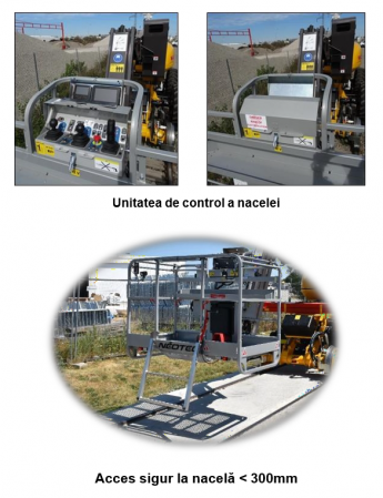 Nacelă articulată feroviară SKYRAILER D14 cu braț DELTA [5]
