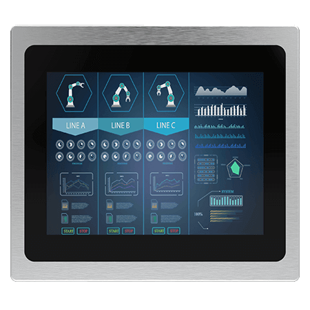 Display-uri Industriale - R10L100-PPT2OD - Display cu montare pe panou tactil PCAP de 10,4 inch