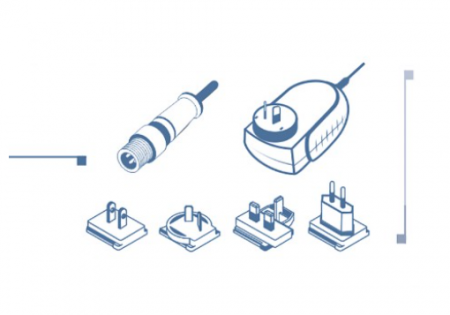 Accesorii senzori wireless - Sursă de alimentare cu comutare 12V cu mufă M8-3Pins