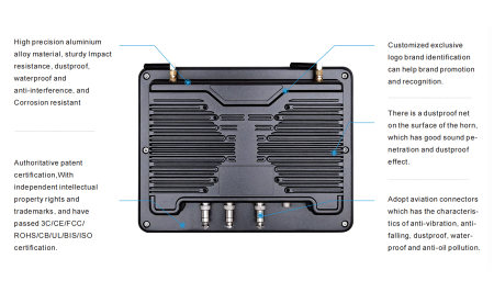 Panou PC industrial Windows 10.1" montat pe vehicul - Touch Think [2]