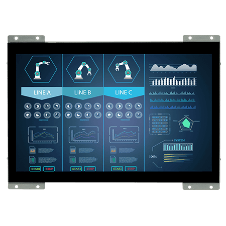 Display-uri Industriale - W10L100-POH2-C Display cu cadru deschis USB Type-C de 10,1 inch