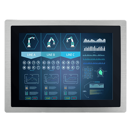 Display-uri Industriale - W15L100-PPA2HB Display cu montare pe panou multi-touch de 15,6 inch