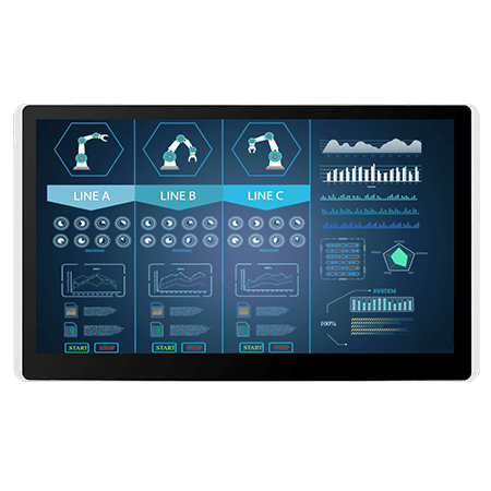 Display-uri Industriale - W15L100-PTA3-POE - Display cu șasiu PoE de 15,6 inch
