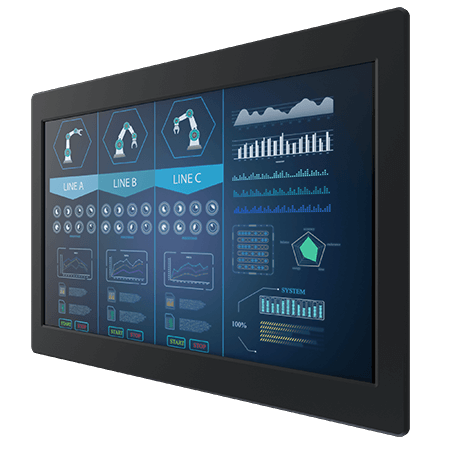 W22L100-PMB1OD - Display rezistiv cu montare pe panou tactil de 21,5 inch [1]