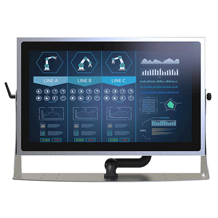 Display-uri Industriale - W24L100-SPA269-P1 - Display din seria P din inox IP69K de 23,8 inch