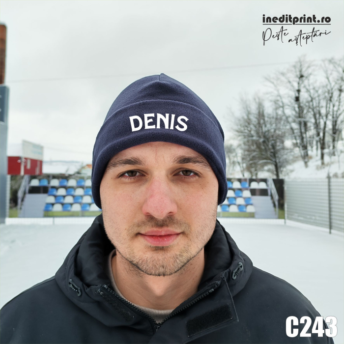 Caciula fleece personalizata cu manseta C243 [2]