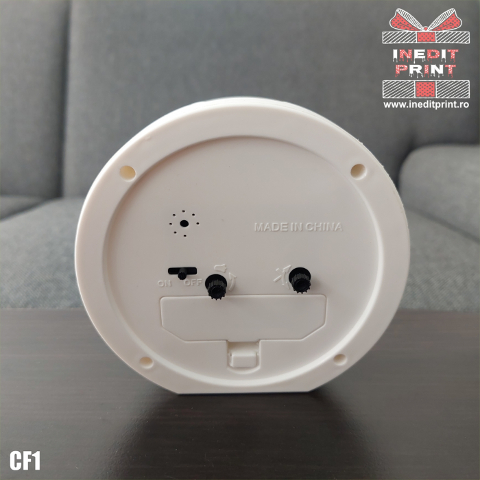 Ceas de birou Minge fotbal alb-negru CF1 [5]