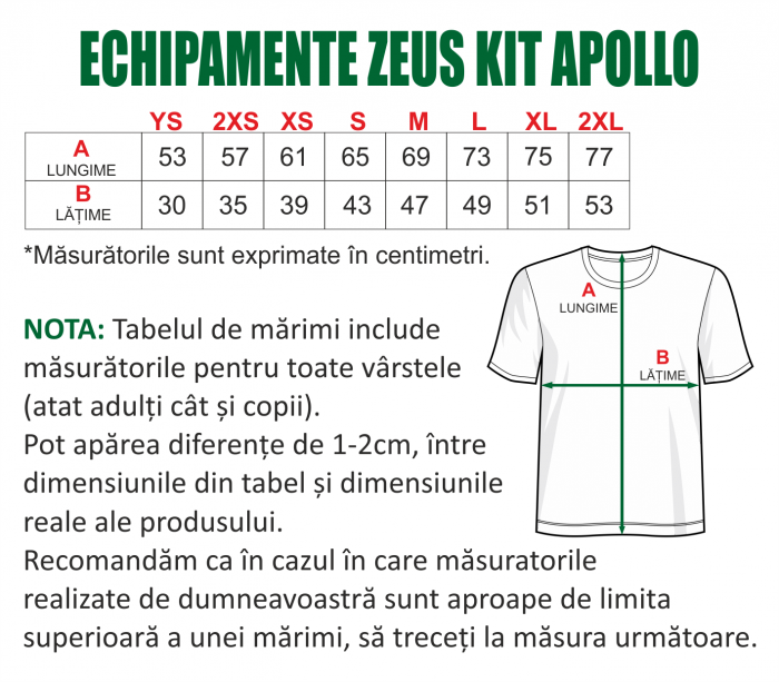 Echipament ZEUS KIT APOLLO pentru fotbal personalizat copii si adulti PEF20 [3]