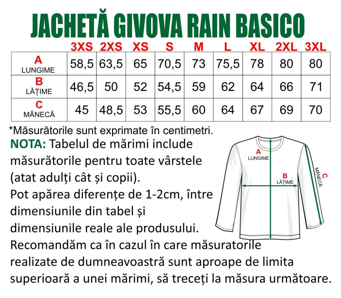 Jacheta ploaie GIVOVA RAIN BASICO JG [4]