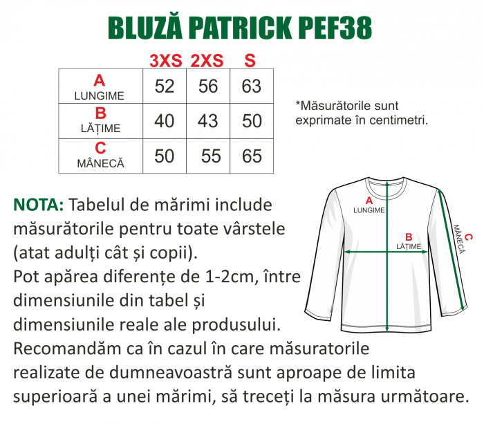 Kit echipament fotbal maneca lunga copii Patrick PEF38 [6]