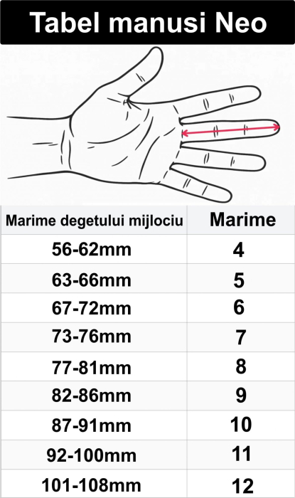 Manusi Portar Bkeeper NEO, negru, marime 6 - MP10 [5]