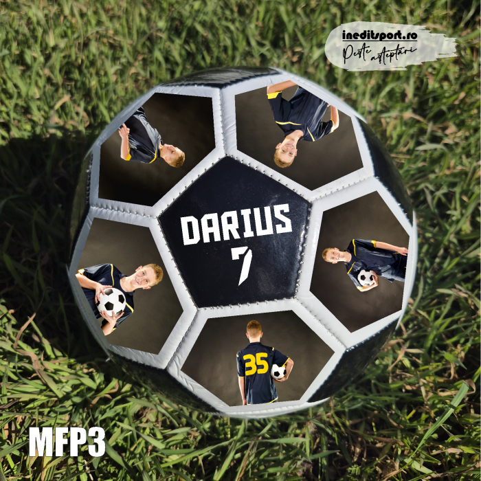 Minge fotbal personalizata cu poza si text MFP3 [5]