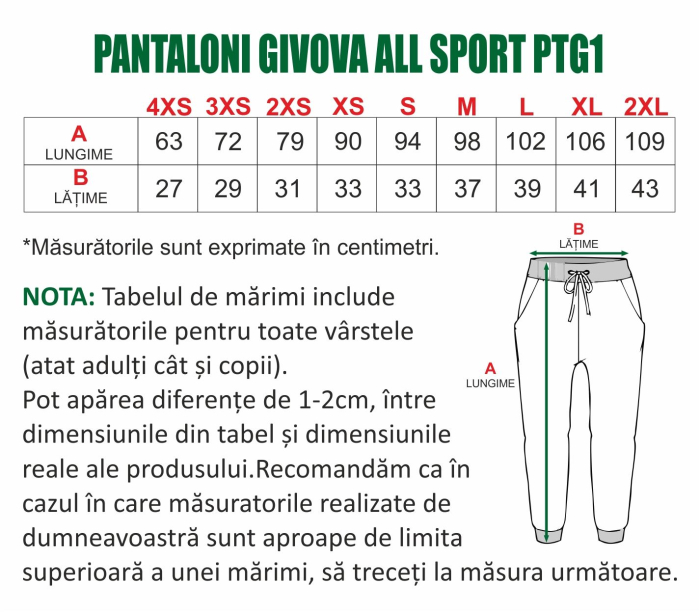 Pantaloni de trening GIVOVA All Sport M, Bleumarin PTG1 [16]