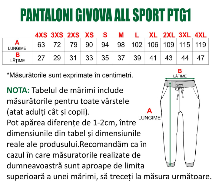 Pantaloni de trening GIVOVA All Sport 4XS, Bleumarin PTG1 [5]