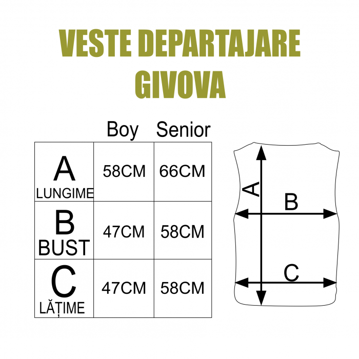 Vestă departajare GIVOVA adulti si copii WD7 [3]