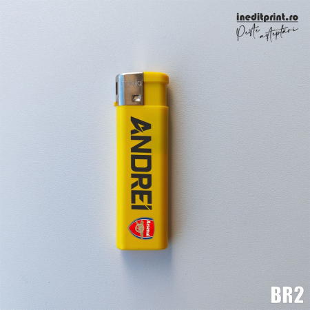 Bricheta Personalizat cu nume si sigla Galben BR2 [1]