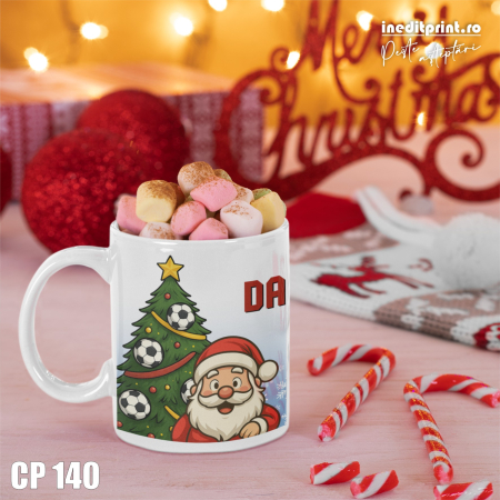 Cadouri Sportive - Cana personalizata de Craciun pentru micii fotbalisti -  CP140