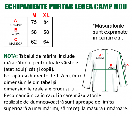 Echipament portar fotbal copii si adulti CAMP EFP21 [1]