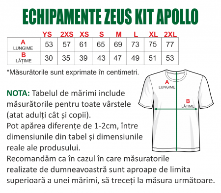 Echipament ZEUS KIT APOLLO pentru fotbal personalizat copii si adulti PEF20 [2]