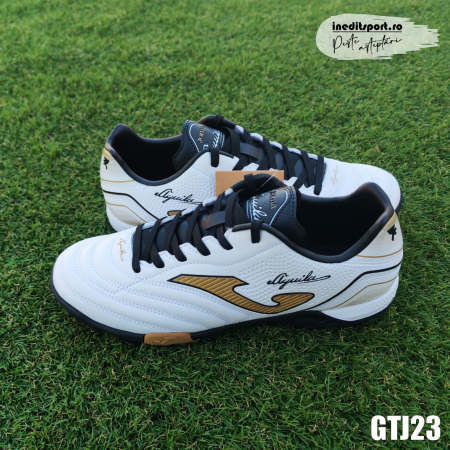 Ghete Fotbal AGUILA TURF, alb cu auriu - GTJ23 [3]