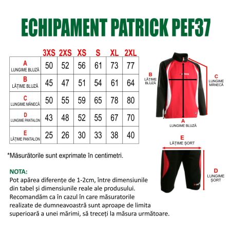 Kit echipament bluza fleece si bermude PATRICK PEF37 [4]