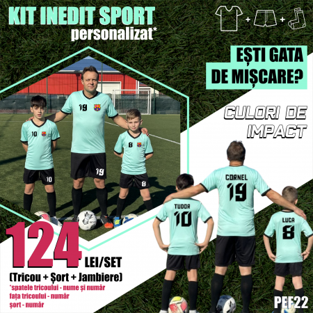Echipamente de joc - Kit echipament fotbal copii și adulți INEDIT SPORT PEF22