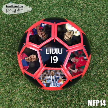 Mingi - Minge fotbal personalizata cu poza si text MFP14