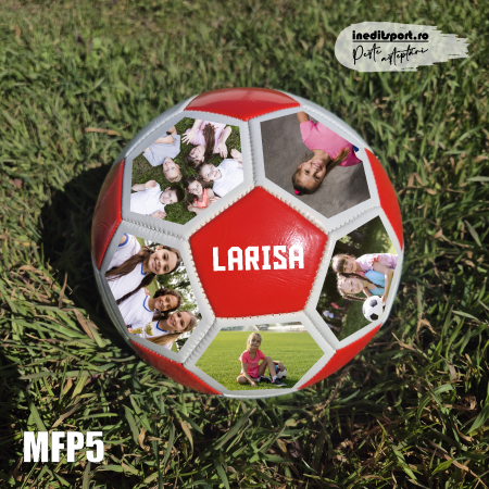 Minge fotbal personalizata cu poza si text MFP5