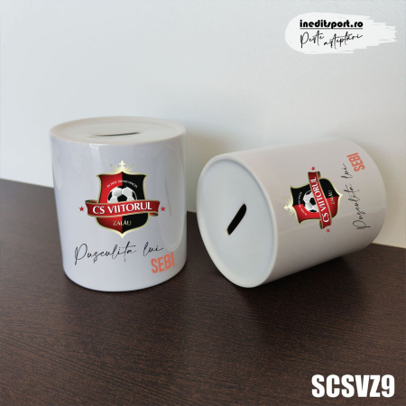 C.S. Viitorul Zalau - Pusculita personalizata cu nume si sigla C.S. Viitorul Zalau SCSVZ9
