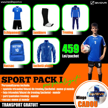 SETURI COMPLETE - SPORT PACK 1 personalizat ALBASTRU