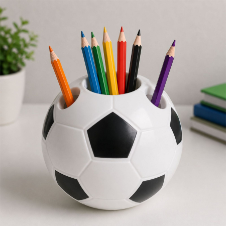 Cadouri Sportive - Suport creioane in forma de minge de fotbal CZN10