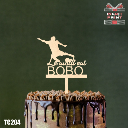Cadouri Sportive - Topper Tort Personalizat ”Jucător fotbal” TC204