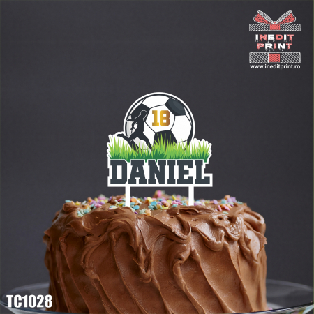 Cadouri Sportive - Topper Tort UV Personalizat FOOTBALL TC1028