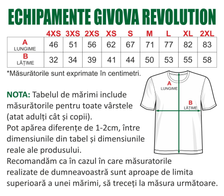 Tricou GIVOVA Revolution 4XS, Galben TRF13 [3]