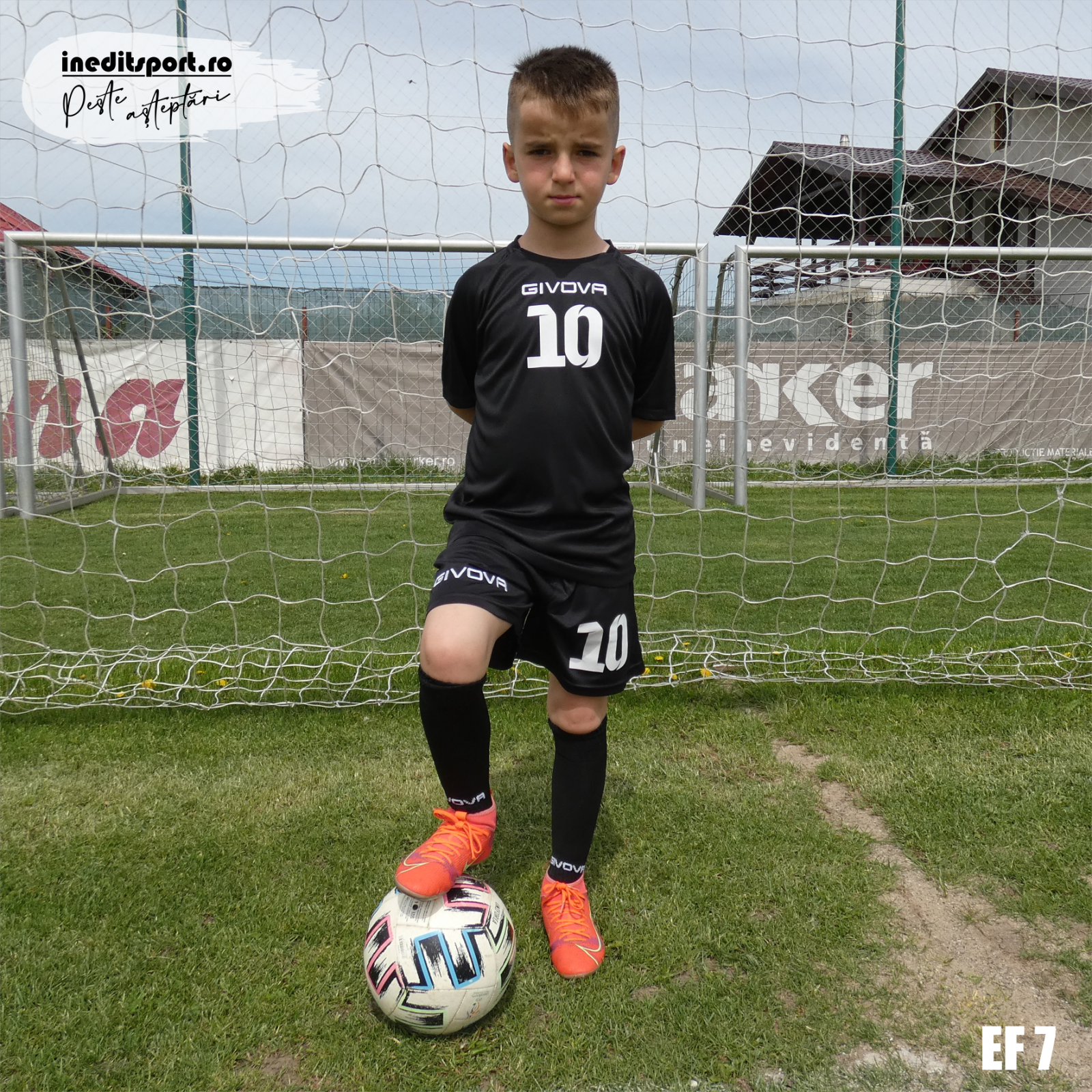 Echipament fotbal copii si adulti CAPO EF7 XXL, Negru