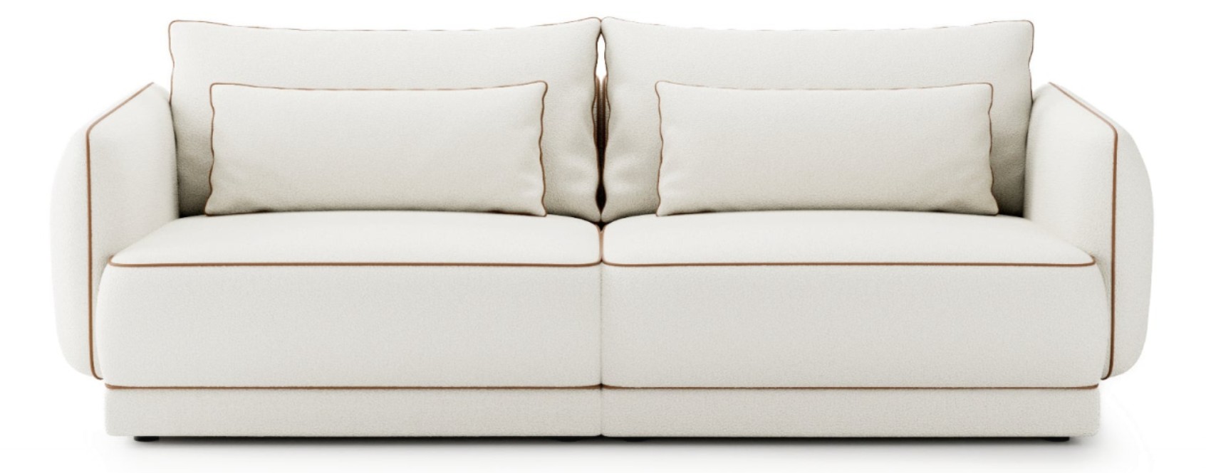 Canapea 2 locuri alb cald EVA