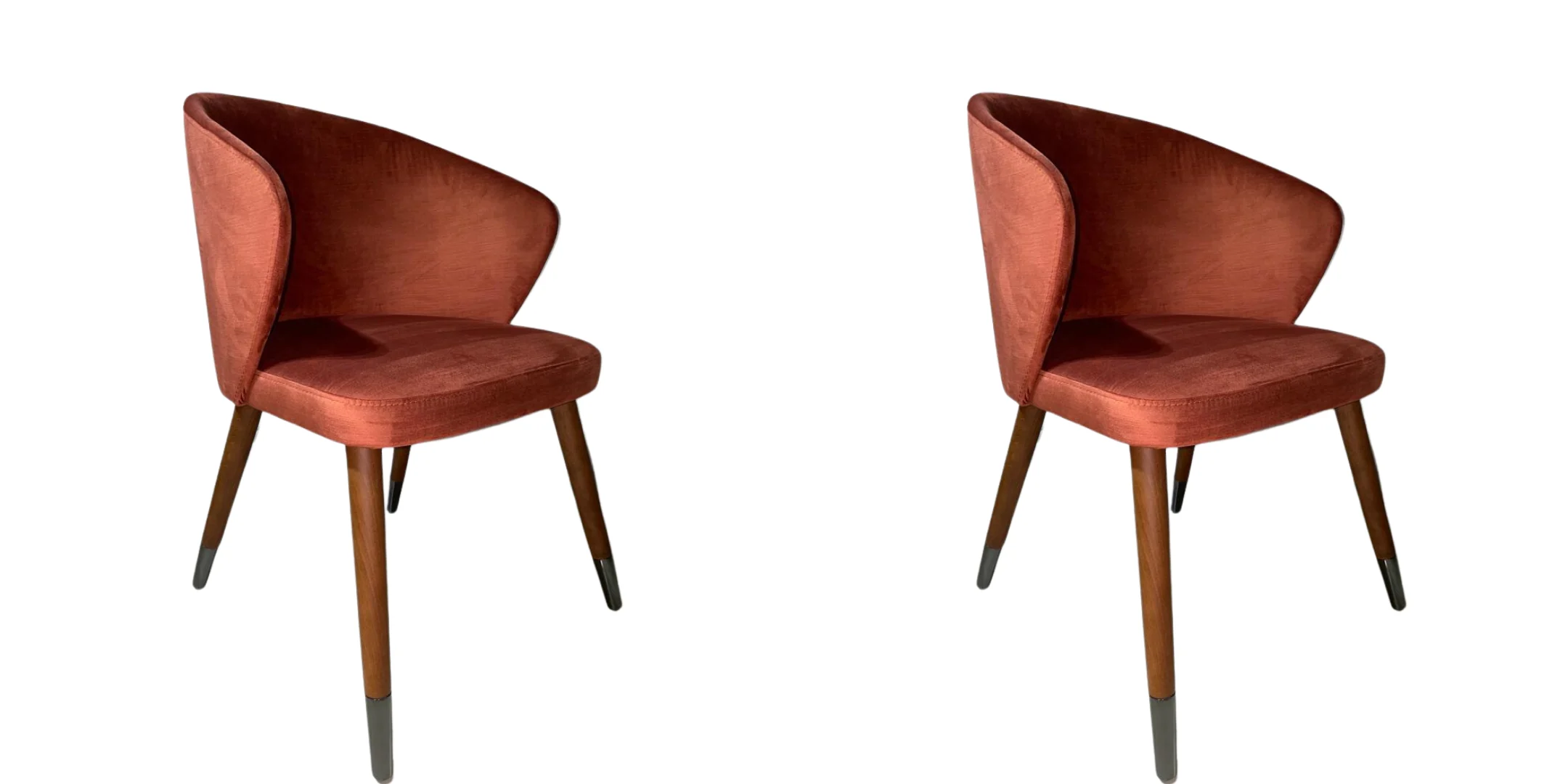 Scaune catifea lemn de nuc Pekin